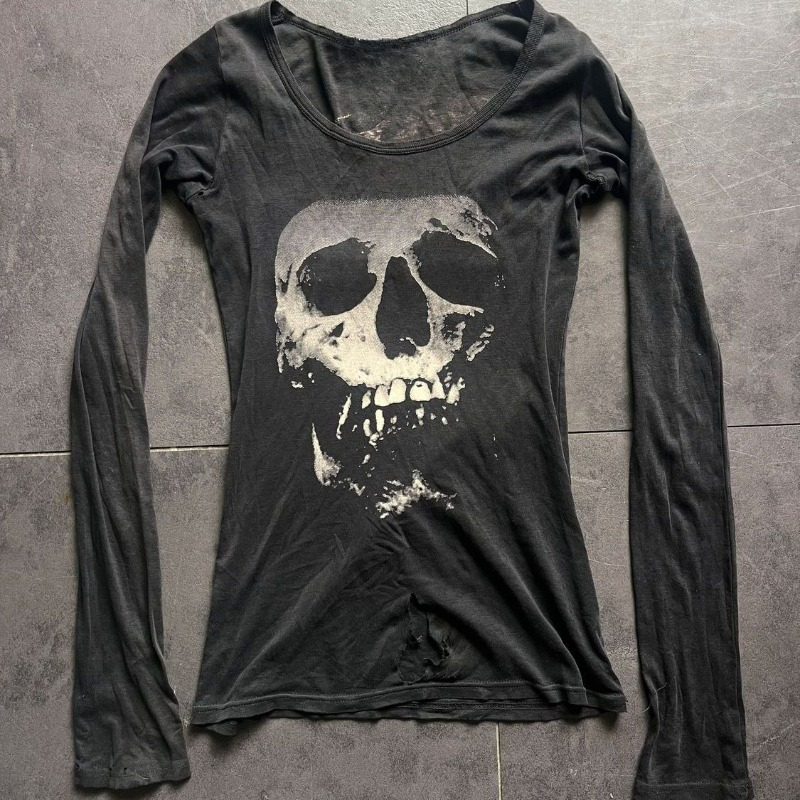 Vintage Fashion Subculture - Spring Streetwear Vintage Punk Tshirts Women