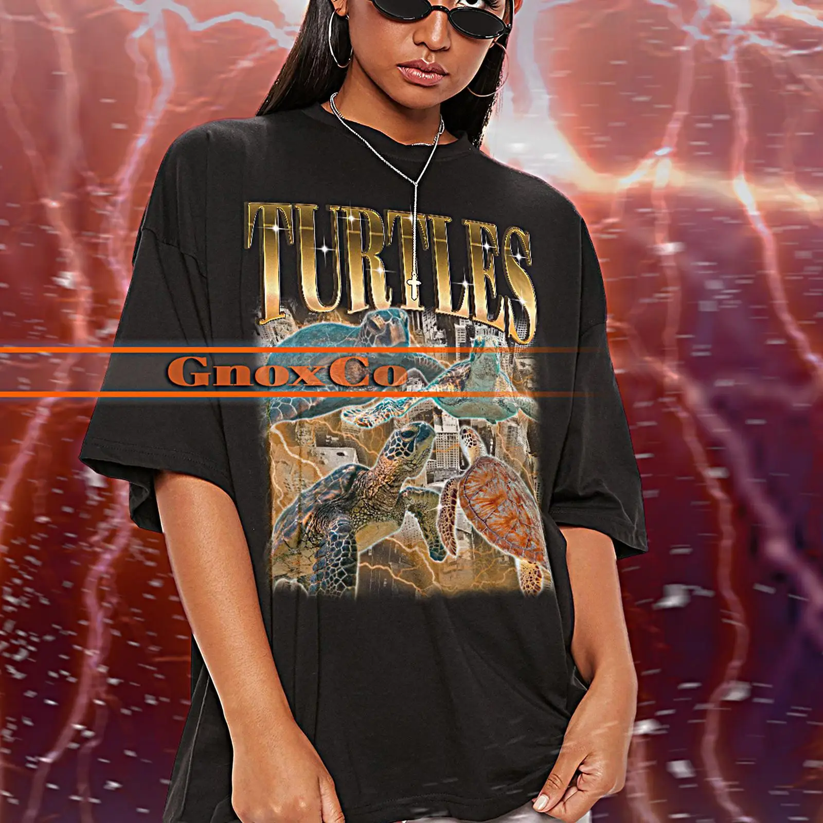 Turtleneck Knit 90S - Vintage Turtles 90s Retro T Shirt