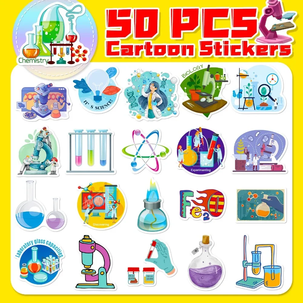 50PCS Cartoon Science Lab Stic - đánh giá và giá Vintage Fashion Toys