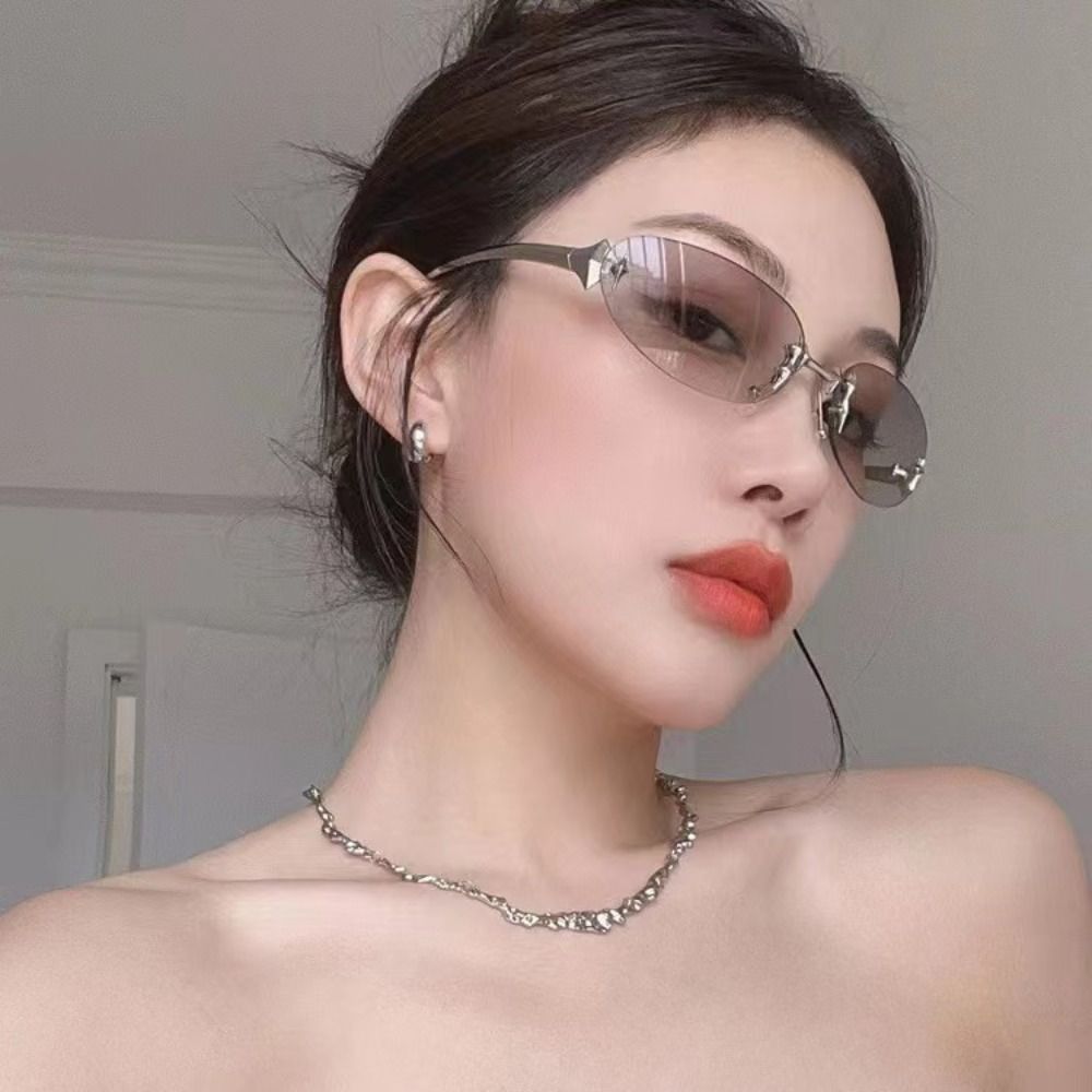 Y2K Style Frameless Sunglasses - đánh giá và giá Vintage Fashion Style Female