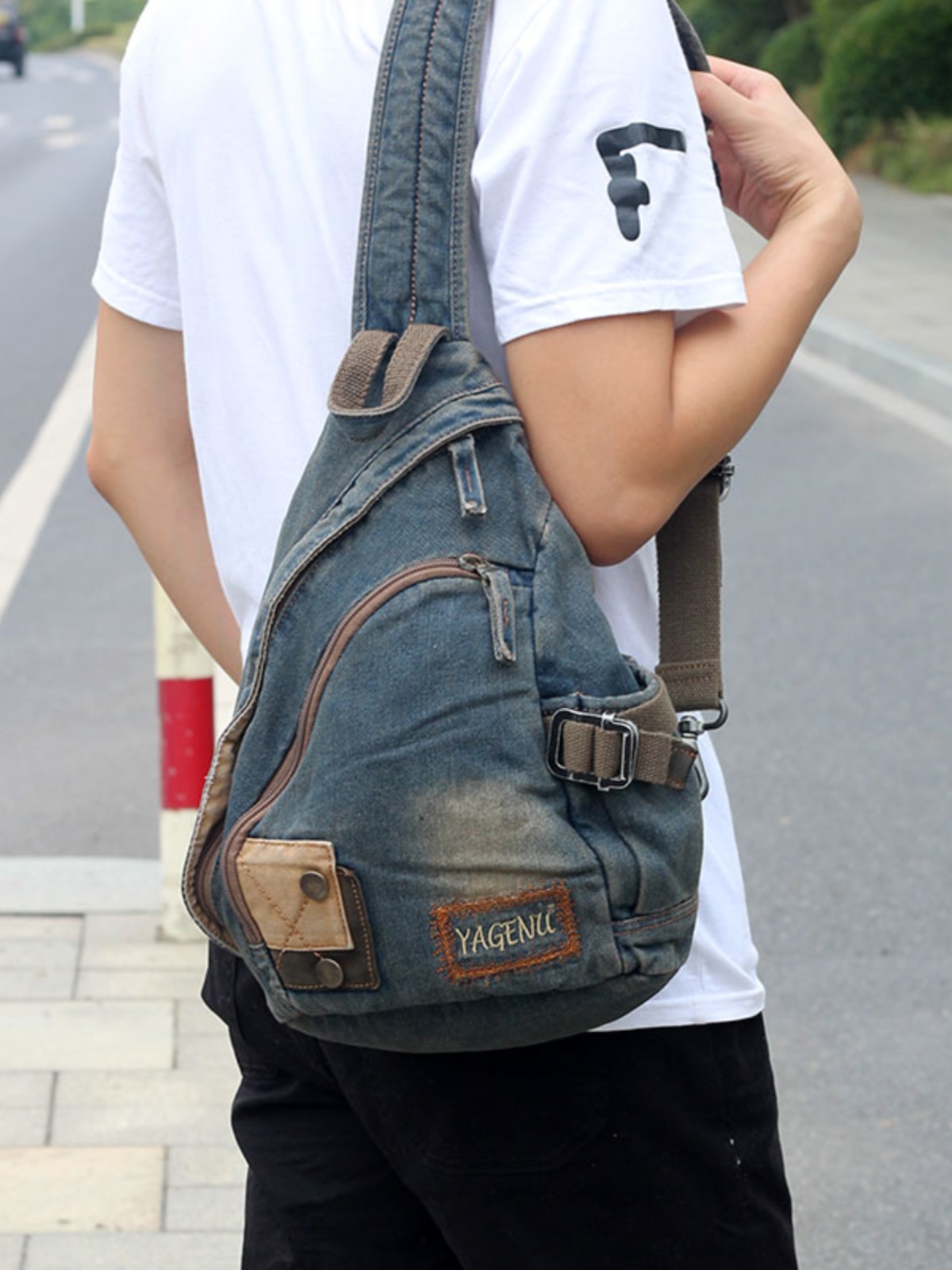 Retro Denim Crossbody Bag Unis - đánh giá và giá Vintage Fashion Model
