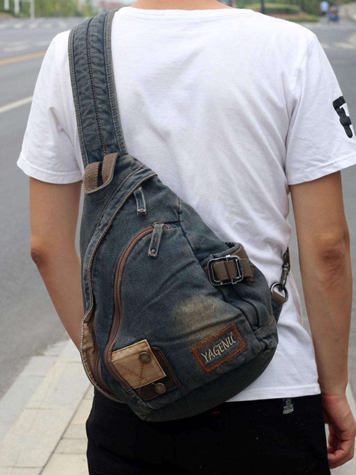 Retro Denim Crossbody Bag Unis - đánh giá và giá Vintage Fashion Model