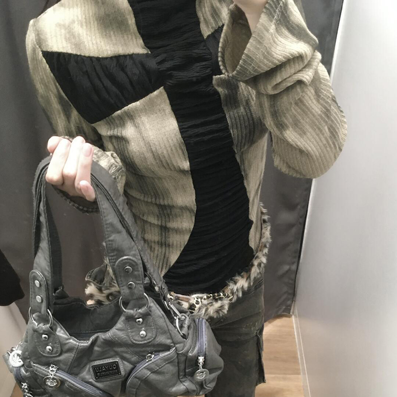 Goth Cross Subculture slim top - đánh giá và giá Turtleneck Knit 90S