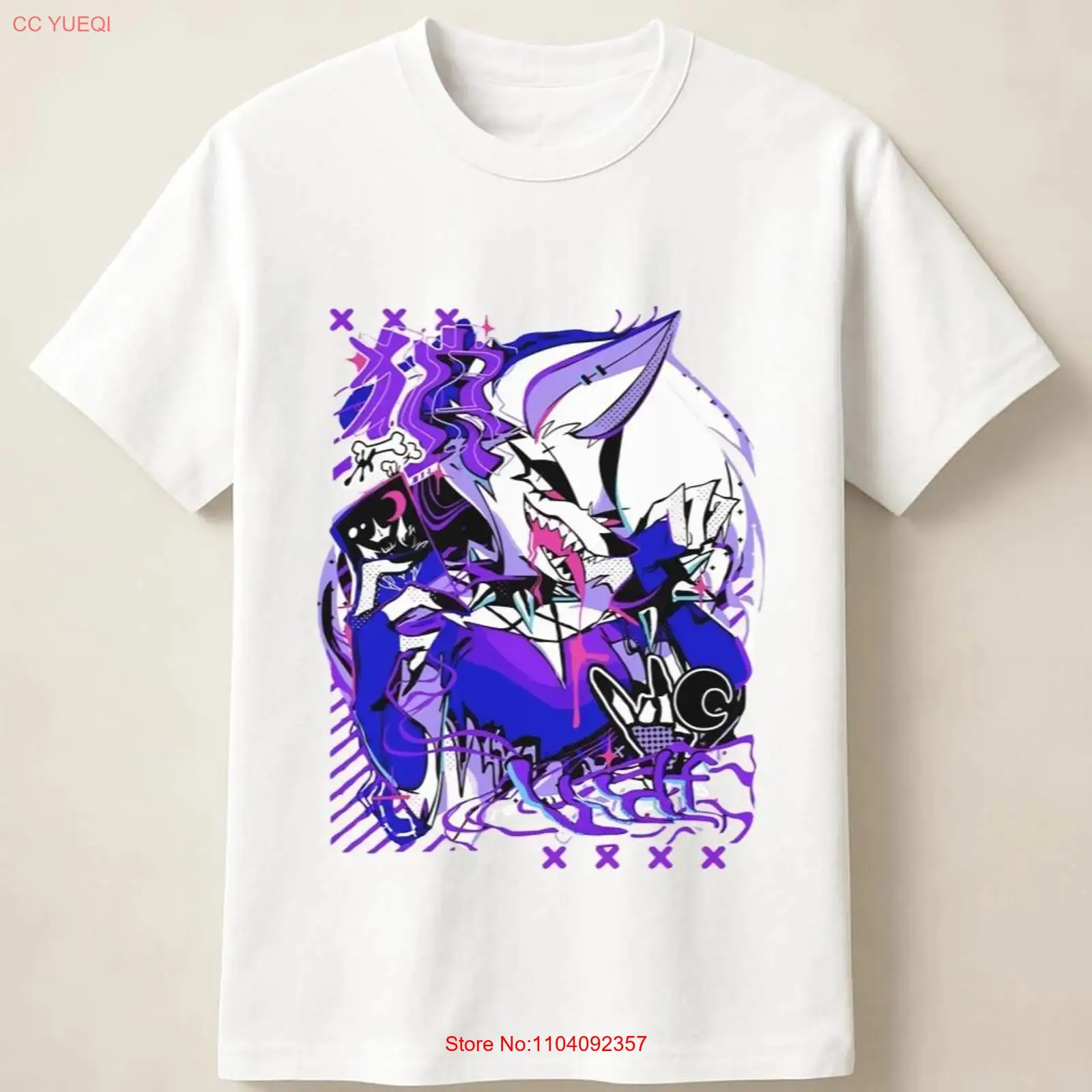 Purple Anime Wolf in Graffiti  - đánh giá và giá Vintage Fashion Photos