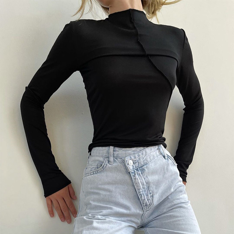 2025 Autumn Turtleneck Y2K Lon - đánh giá và giá Turtleneck Knit 90S