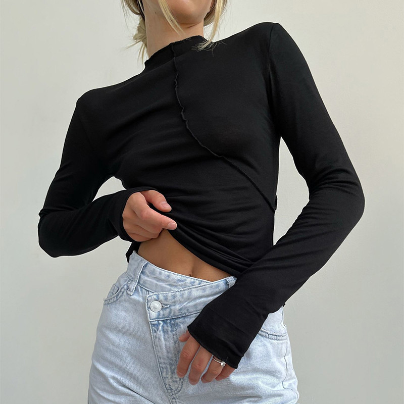 2025 Autumn Turtleneck Y2K Lon - đánh giá và giá Turtleneck Knit 90S