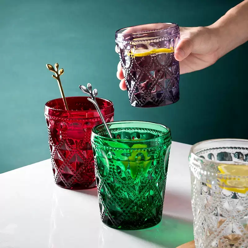 300ml Vintage Embossed Glass T - đánh giá và giá Vintage Fashion Eu
