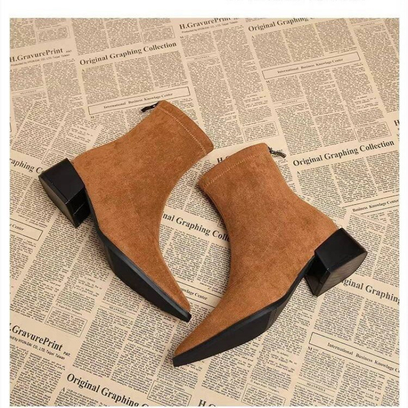 New Low Heel Women Mordern Ank - đánh giá và giá Vintage Fashion Style Female