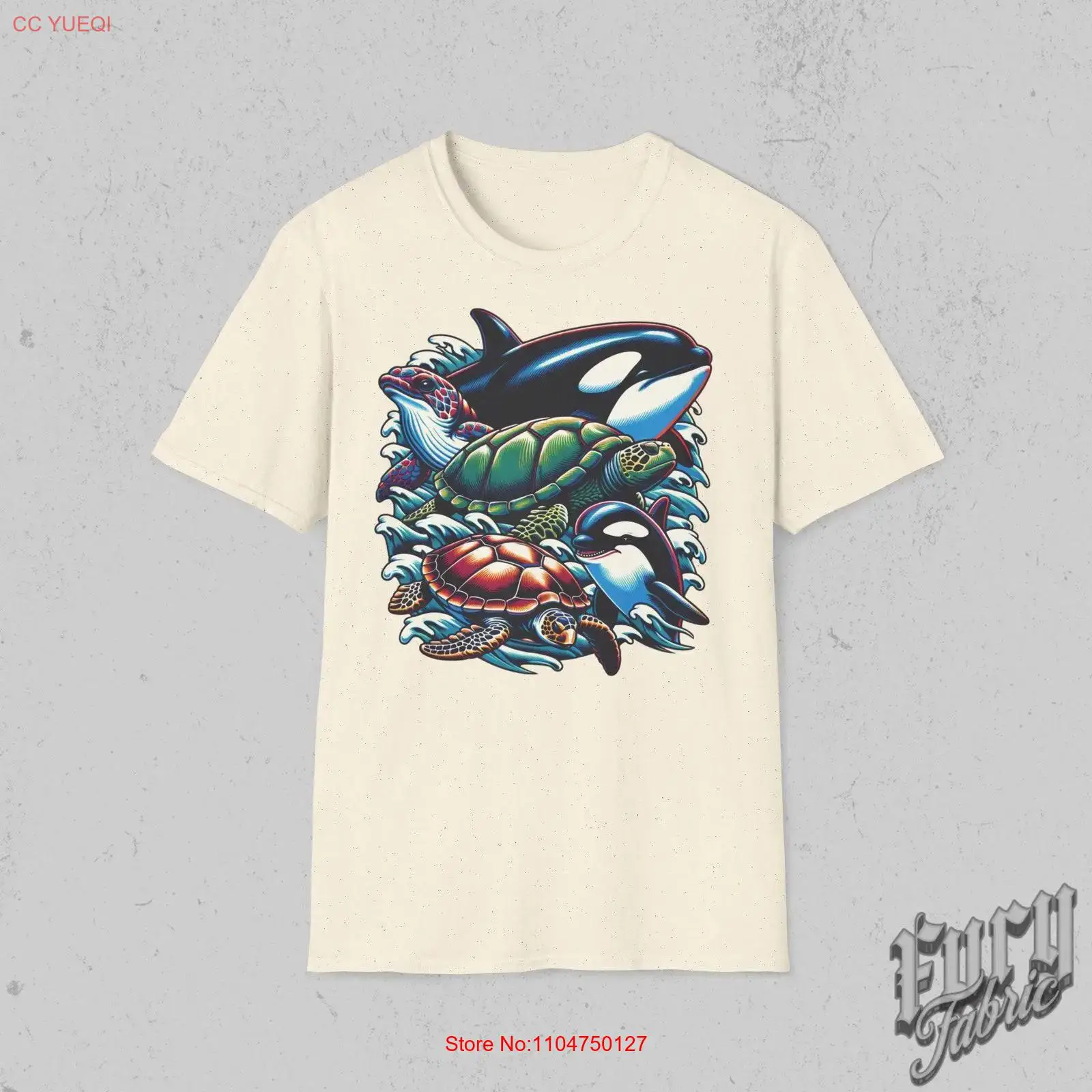 Vintage 90s Sea Animal T Shirt - đánh giá và giá Turtleneck Knit 90S