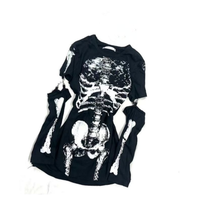 Japanese Gothic Skeleton Graph - đánh giá và giá Vintage Fashion Subculture