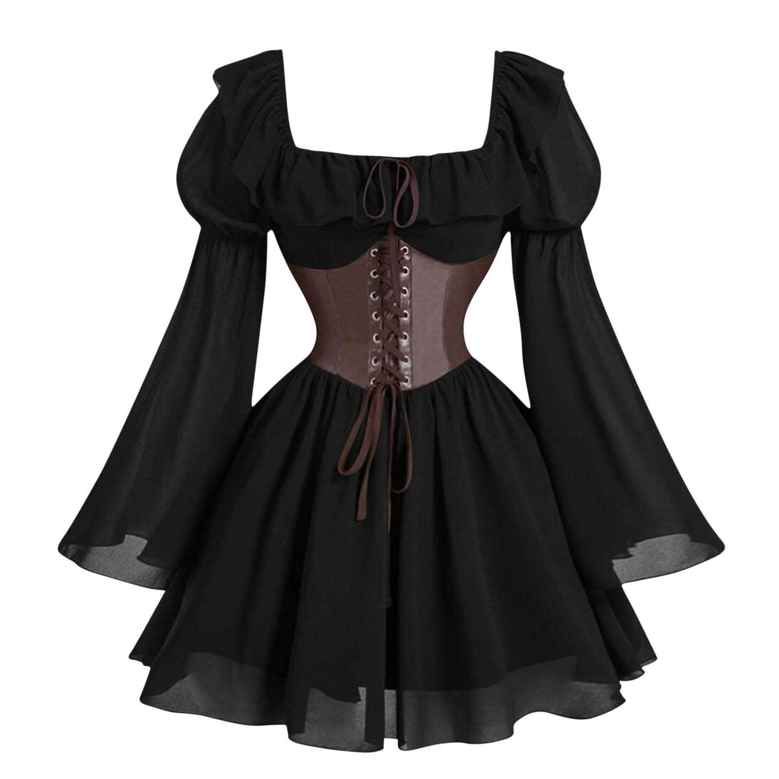 Renaissance Medieval Long Slee - đánh giá và giá Vintage Fashion Dress