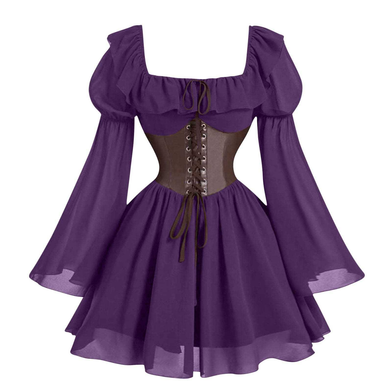 Renaissance Medieval Long Slee - đánh giá và giá Vintage Fashion Dress