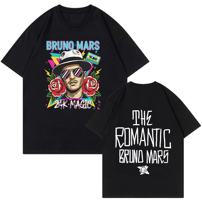 Bruno Mars Print Vintage T-shi - đánh giá và giá Vintage Fashion Eu