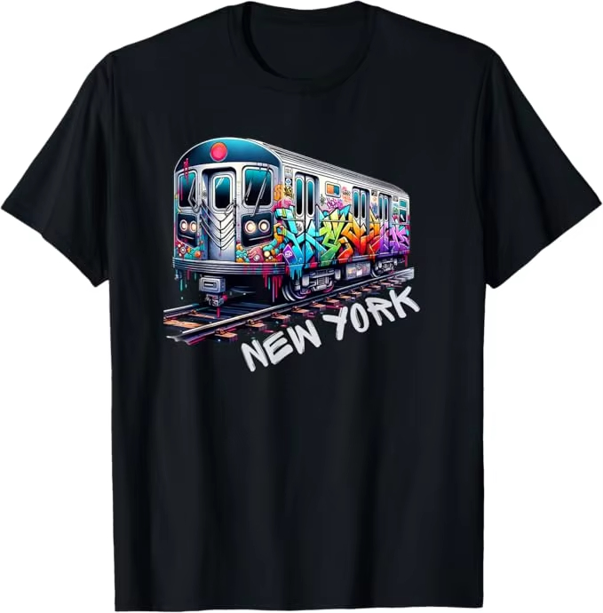 New York Train Graffiti Style  - đánh giá và giá Vintage Fashion New York