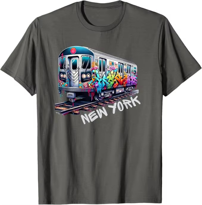 New York Train Graffiti Style  - đánh giá và giá Vintage Fashion New York