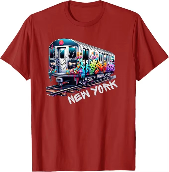 New York Train Graffiti Style  - đánh giá và giá Vintage Fashion New York