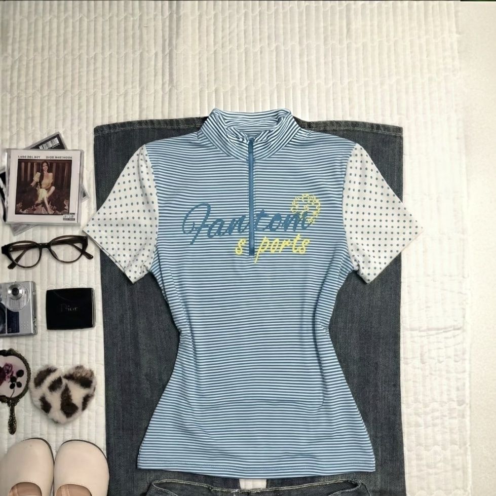 Punk T-shirt Goth Vintage Y2k  - đánh giá và giá Turtleneck Knit 90S